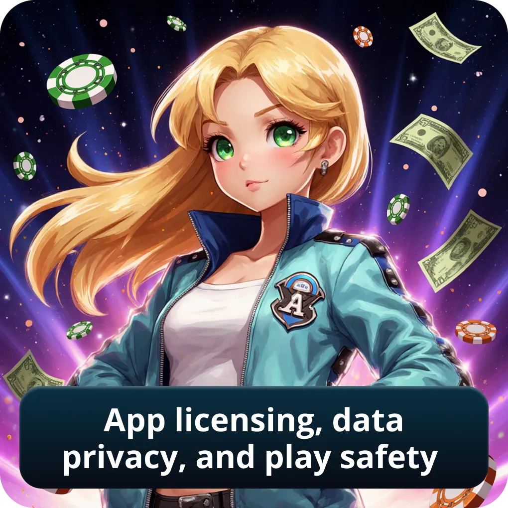 App licensing, data privacy, and play safety