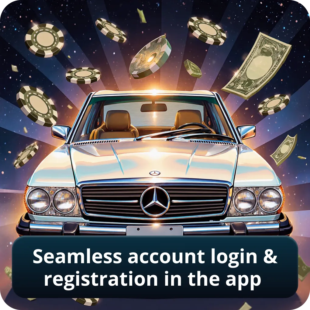 Seamless account login & registration in the app