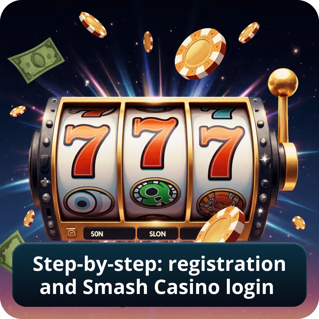 Step-by-step: registration and Smash Casino login