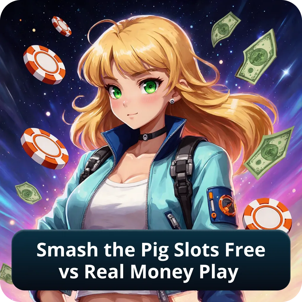 Smash the Pig Slots Free vs Real Money Play