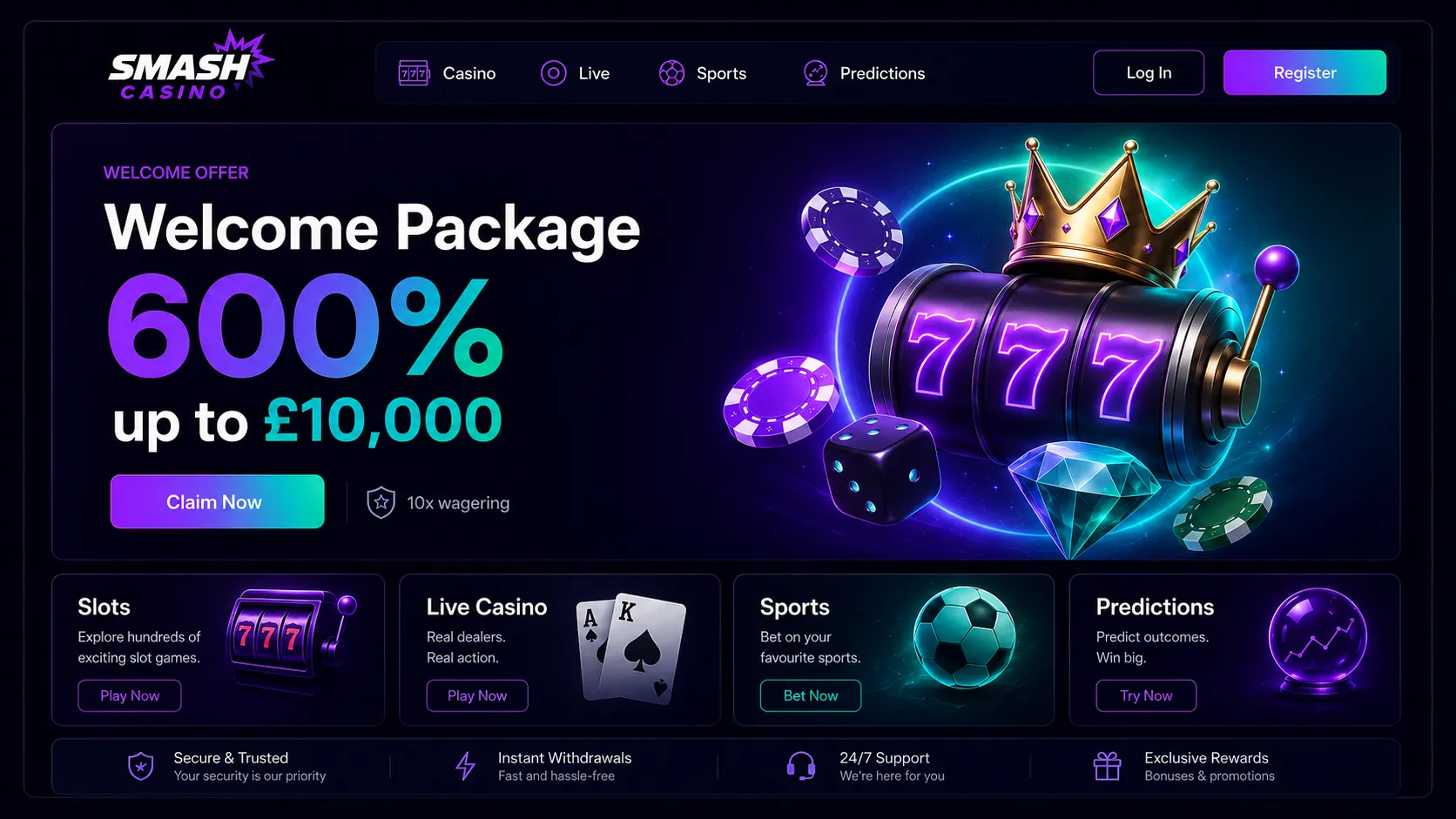 Smash Casino brand overview UK players